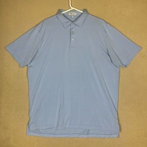 Peter Millar‎ Polo Shirt Adult Extra Large Blue Golf Summer Comfort Rugby Mens